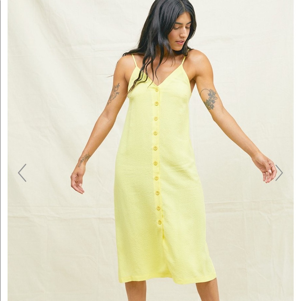 Back Beat Co Tencel Seersucker Slip Dress - Picture 3 of 5